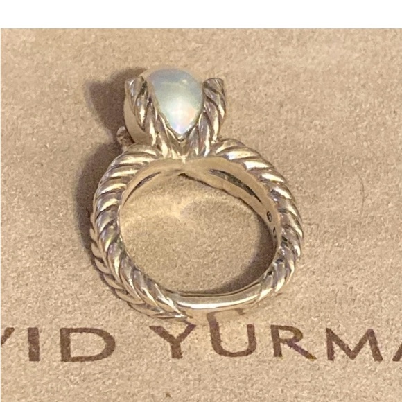 David Yurman 10mm Pearl Diamond Ring Sz 8 - Picture 6 of 6